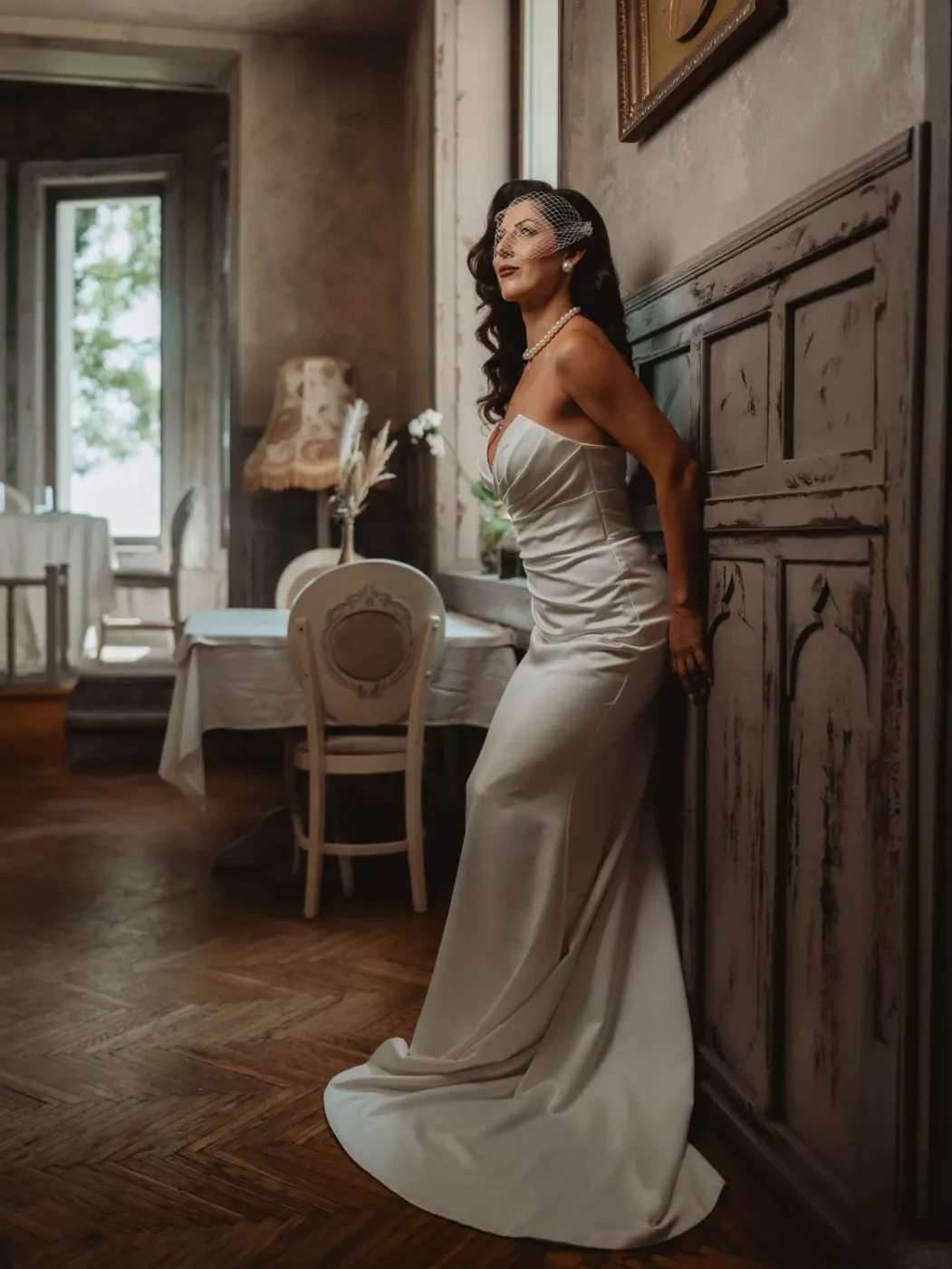 Vintage wedding portrait
