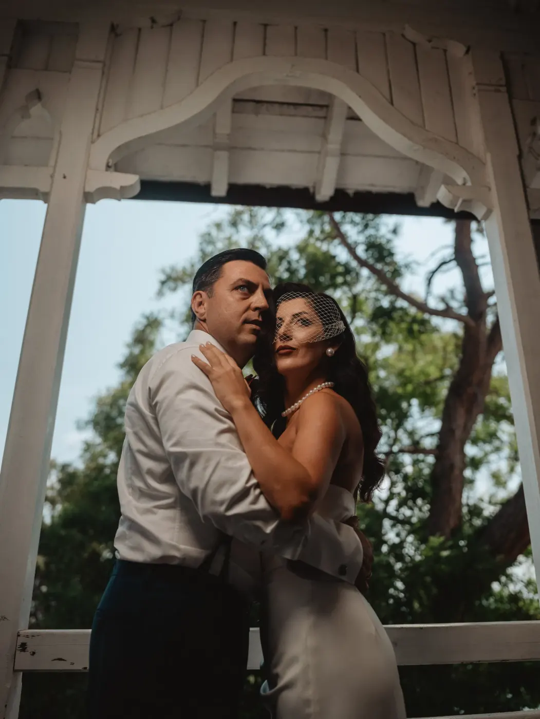 Newlyweds at Villa Burov