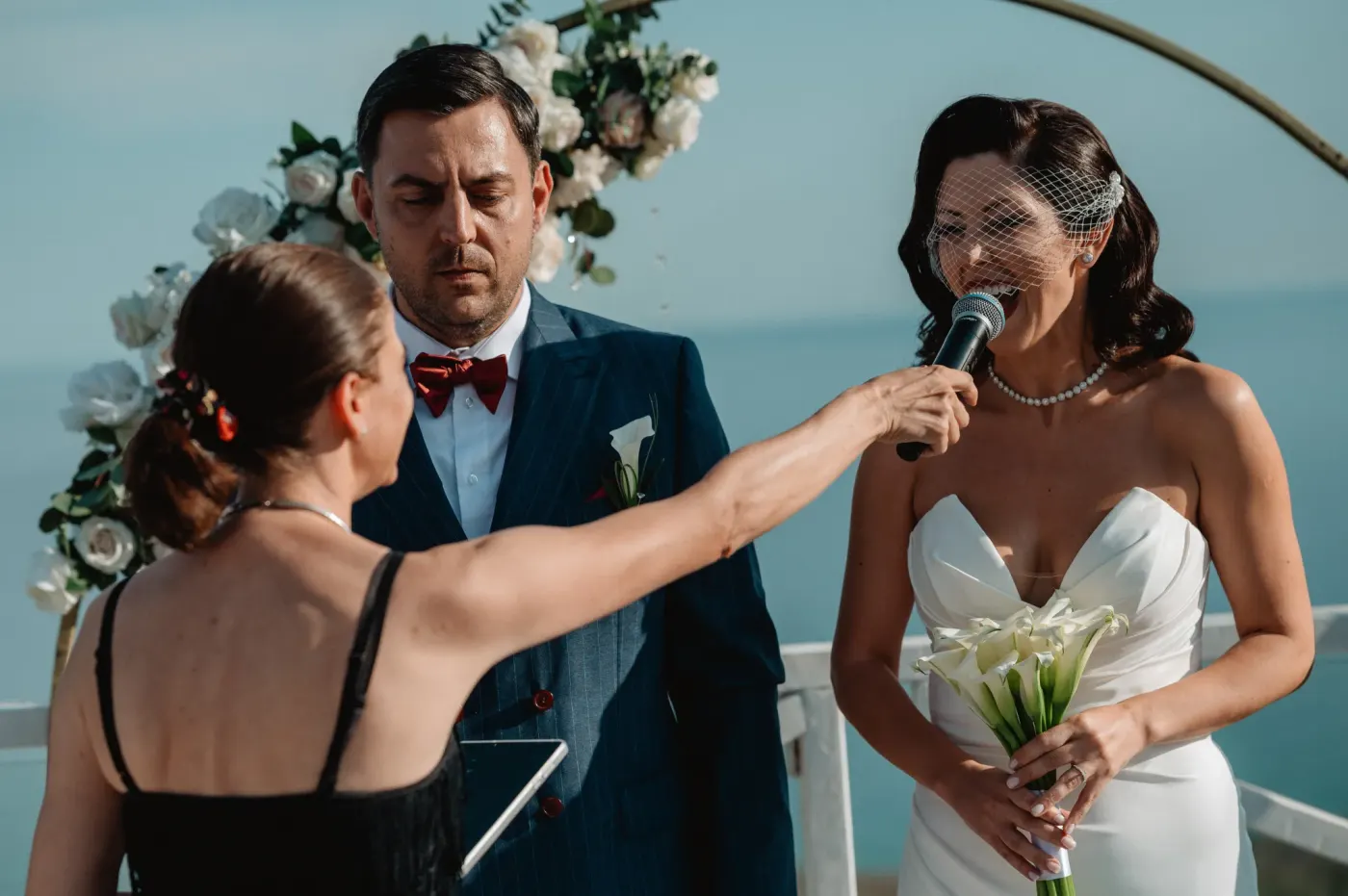 Wedding ceremony by the sea