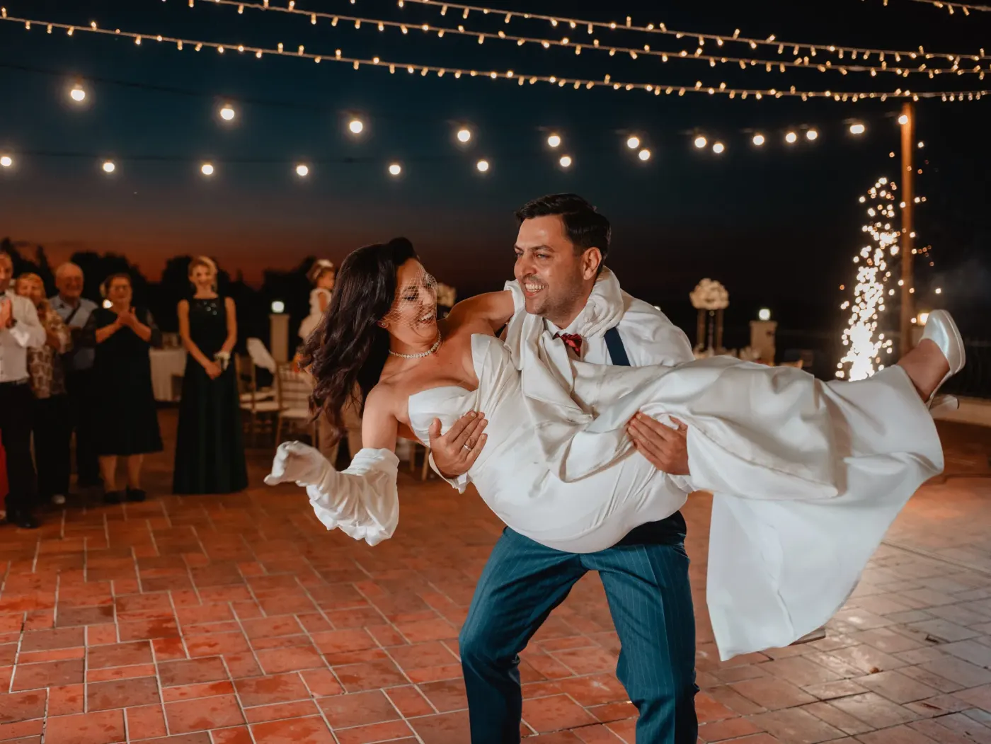 Guests having fun