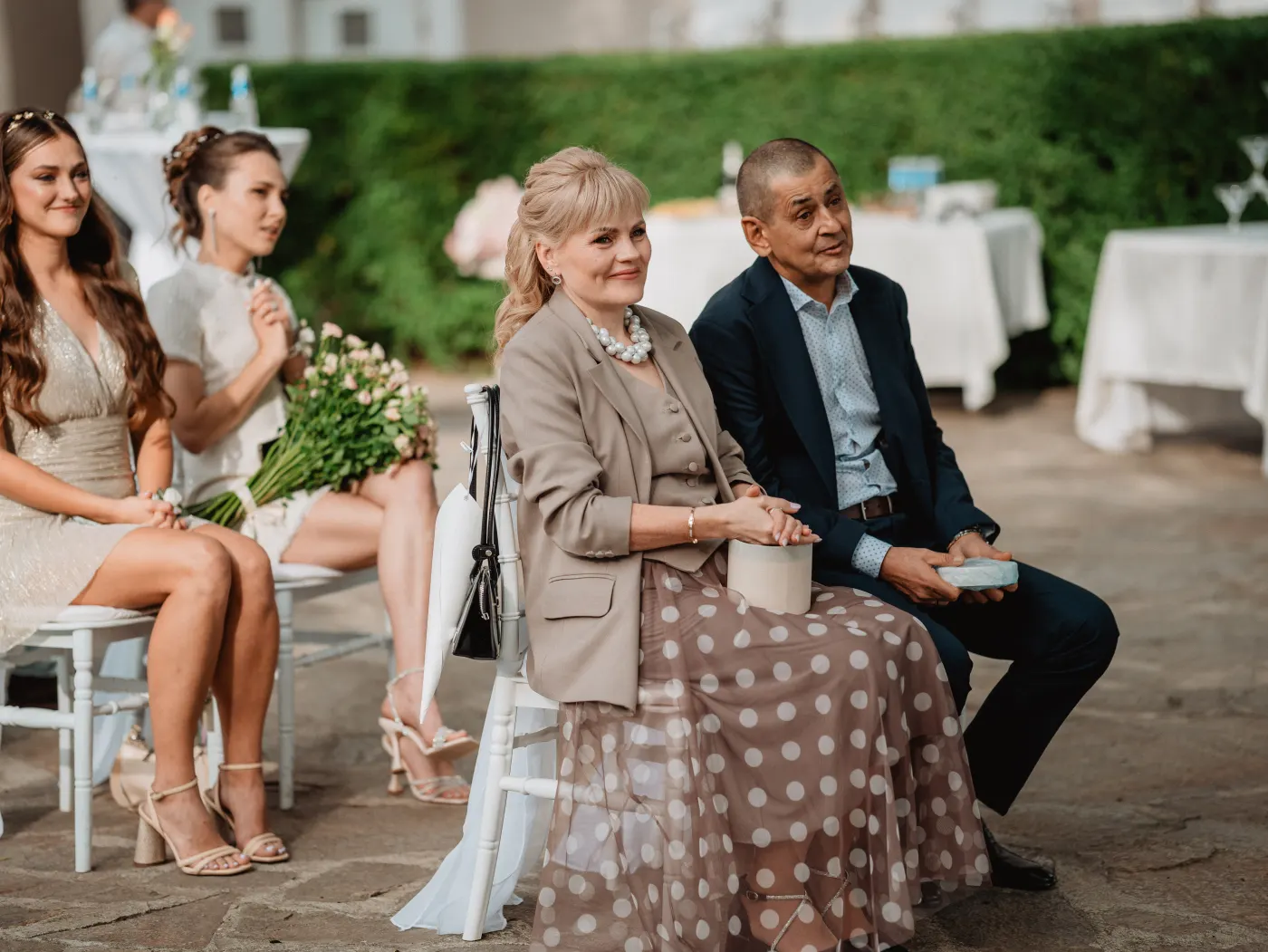 Ceremony in the garden of Villa Burov
