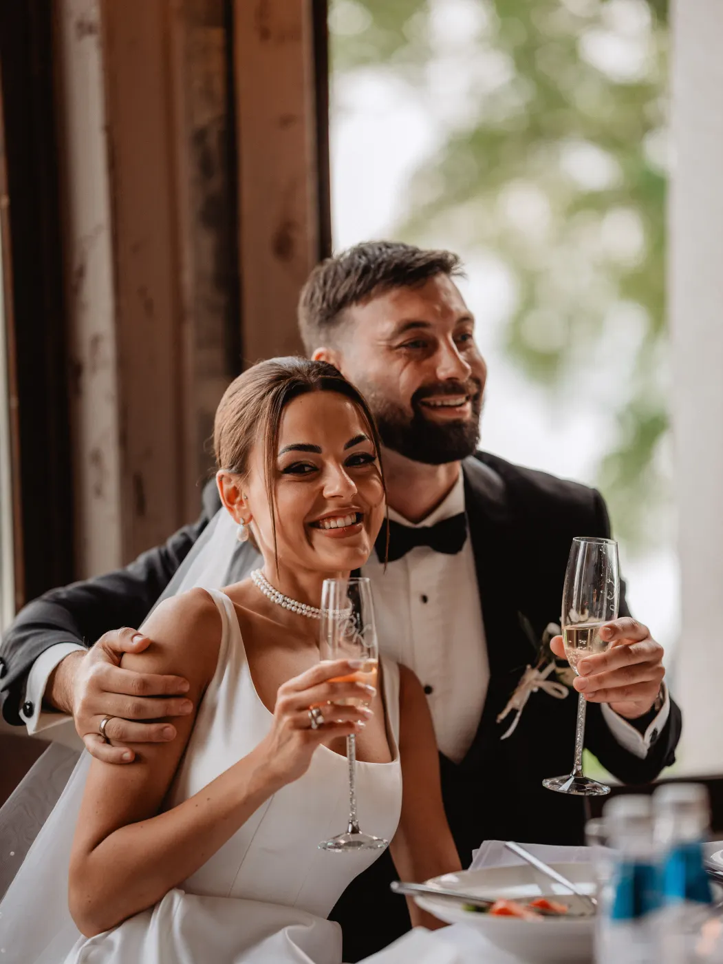 Sunset celebration at Villa Burov