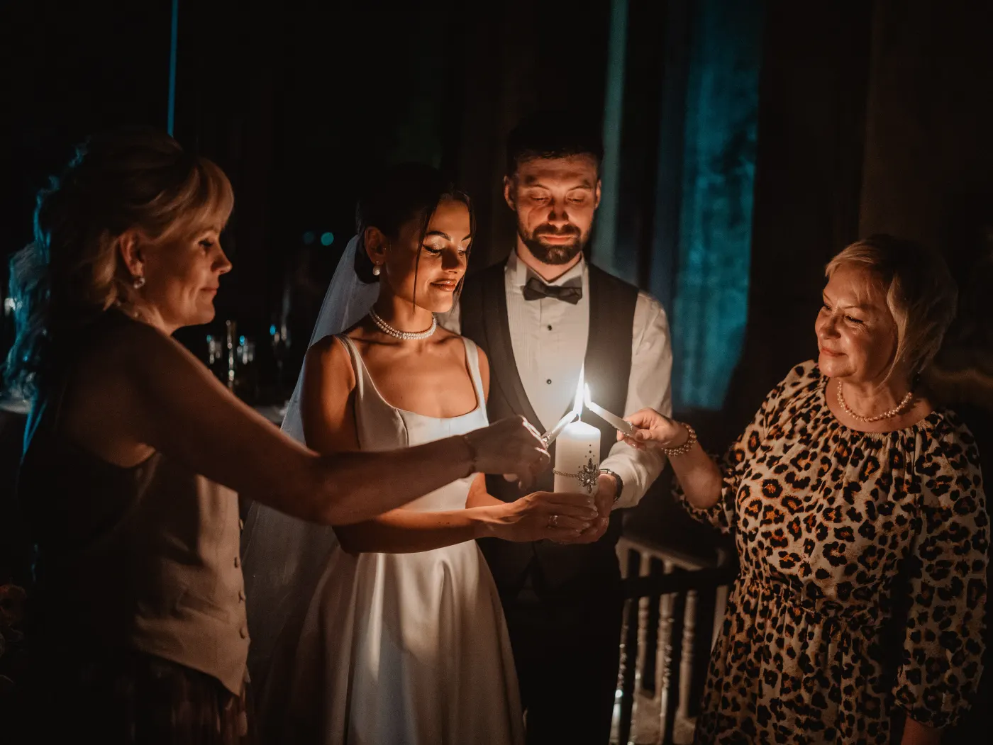 Ceremony in the garden of Villa Burov