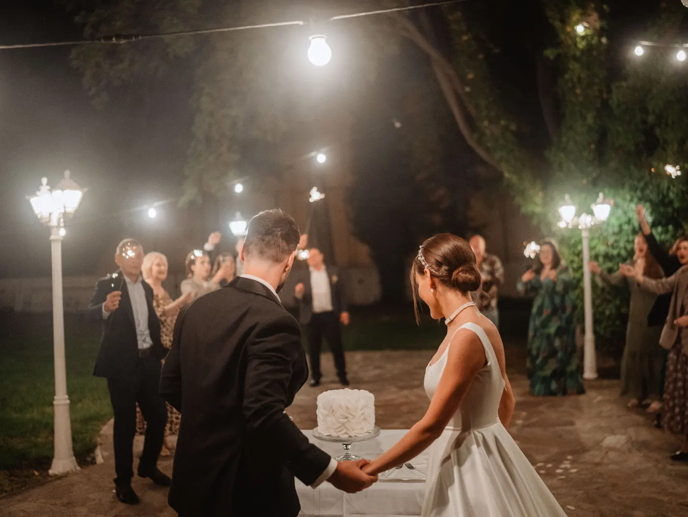 Ceremony in the garden of Villa Burov