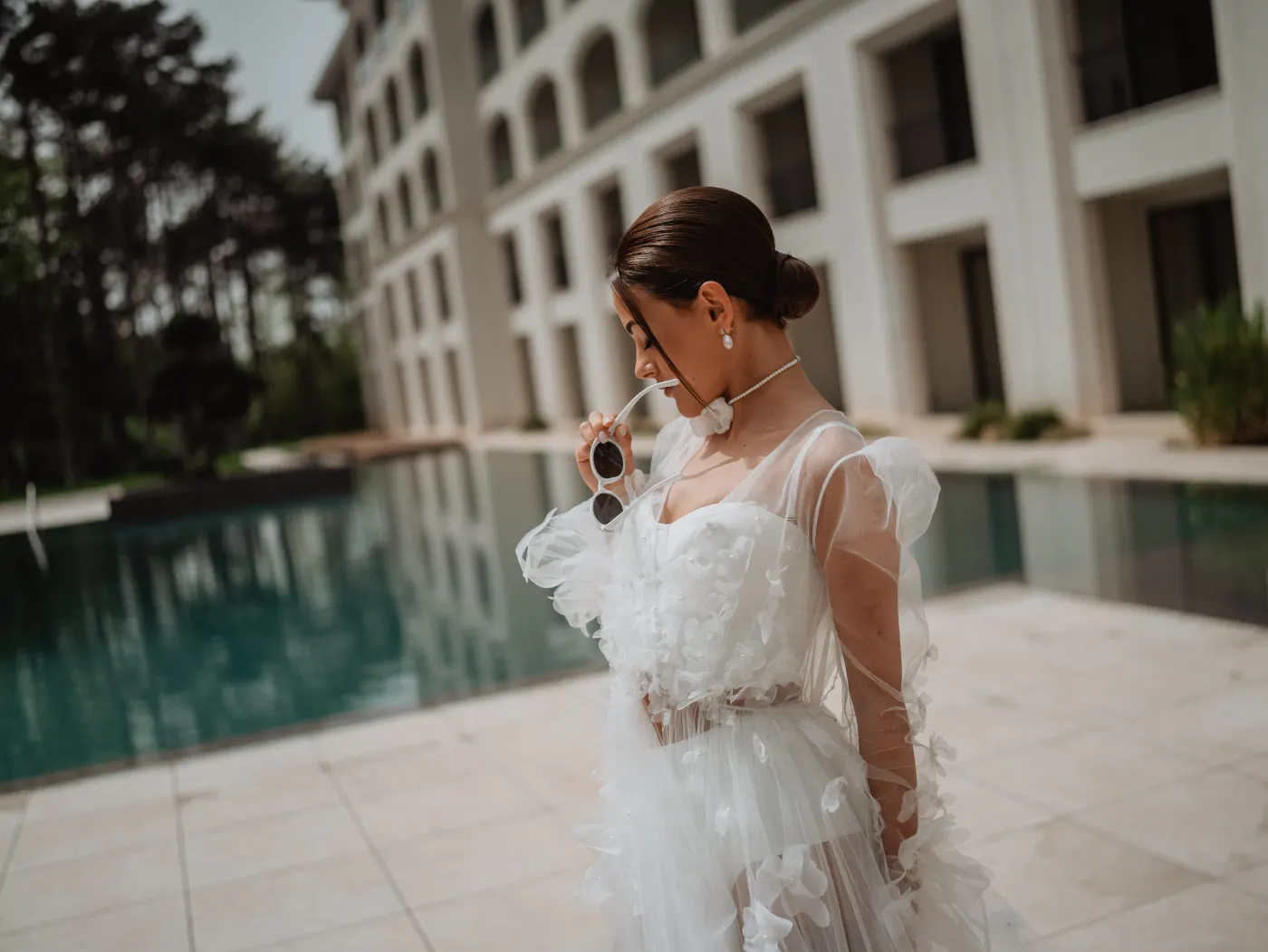 Getting ready before the ceremony