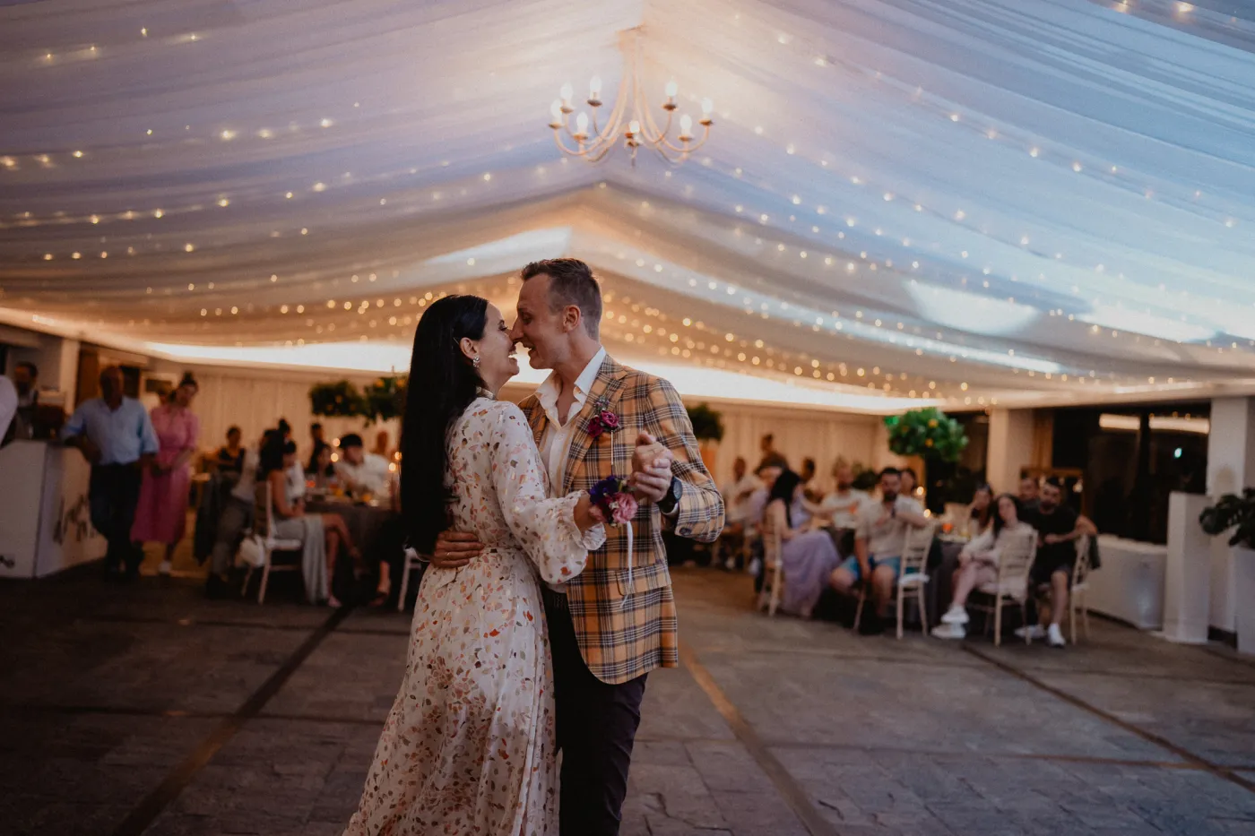 Wedding party — Bulgarians and Italians