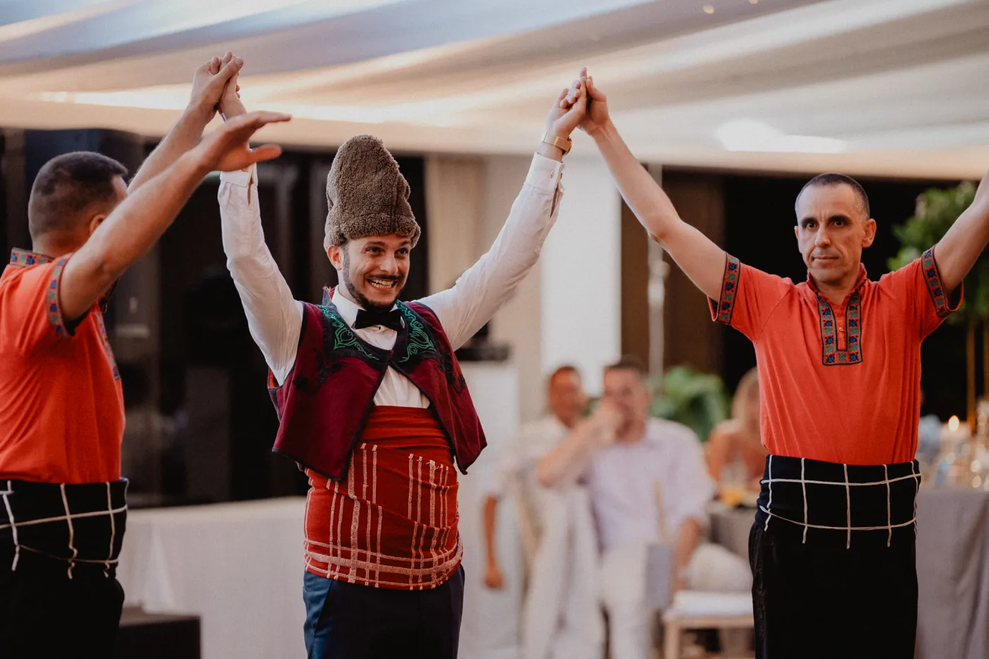Wedding party — Bulgarians and Italians