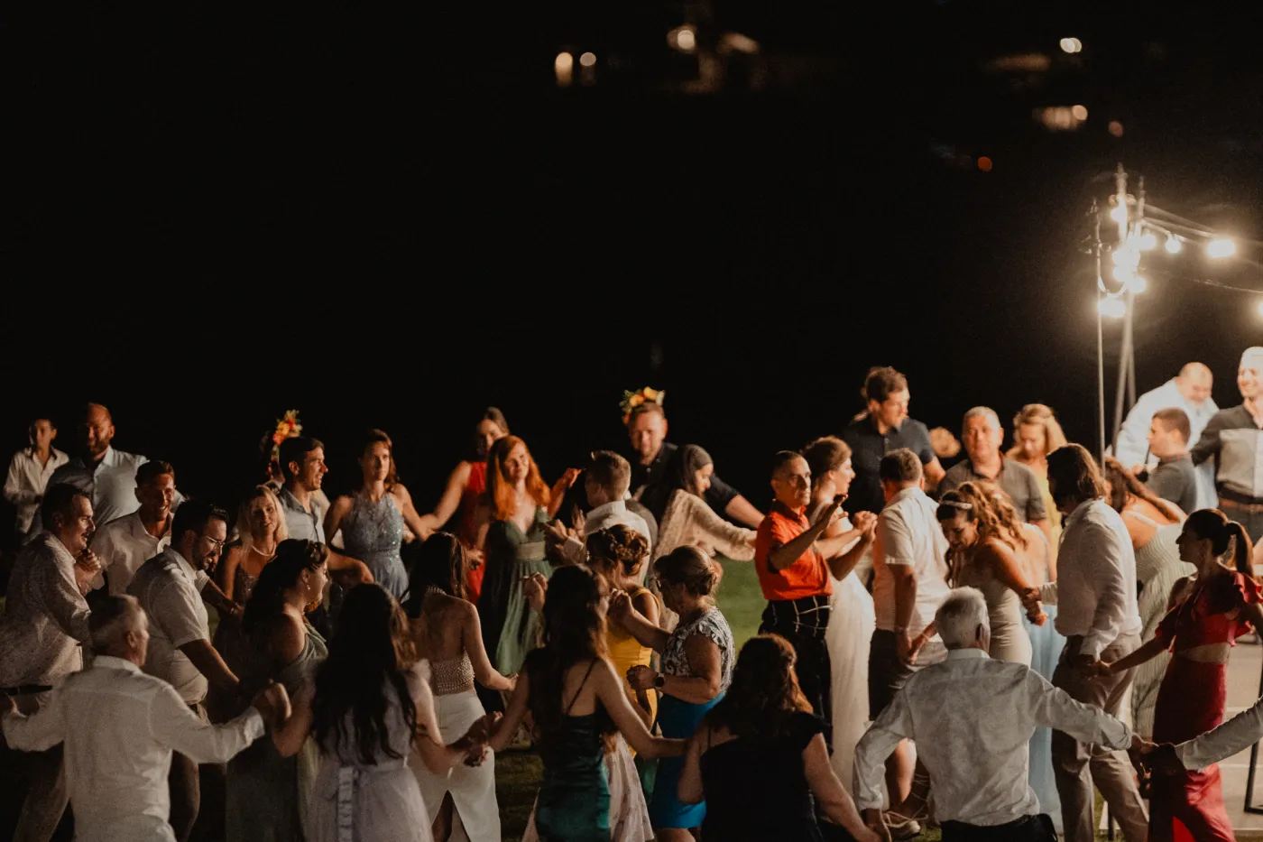 Wedding party — Bulgarians and Italians