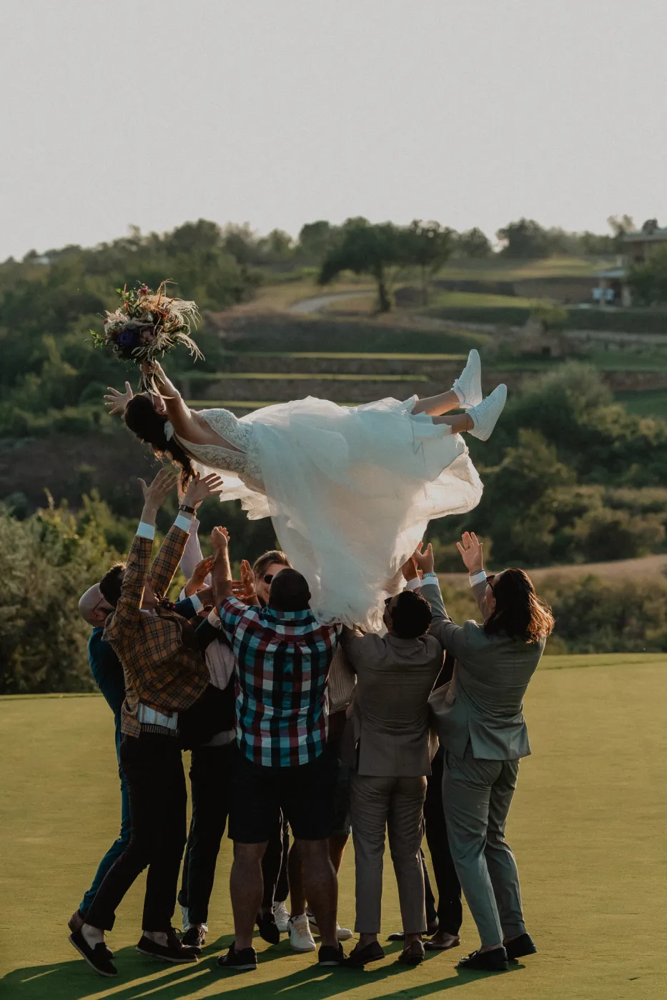 Fine-art wedding portrait