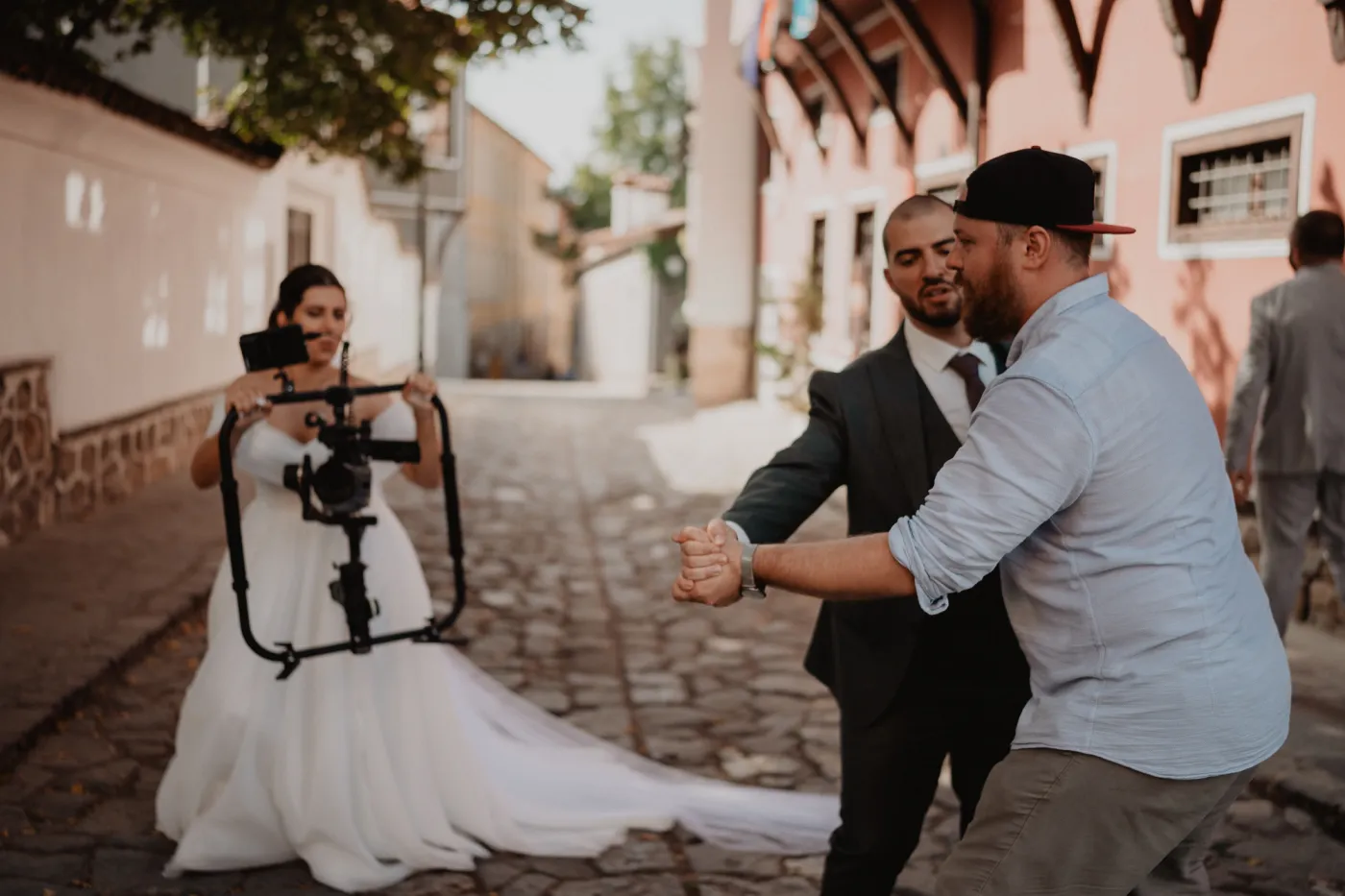 Newlyweds in Old Plovdiv