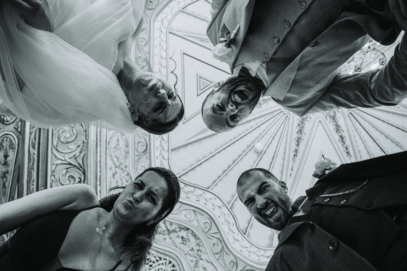 Fine-art wedding portrait